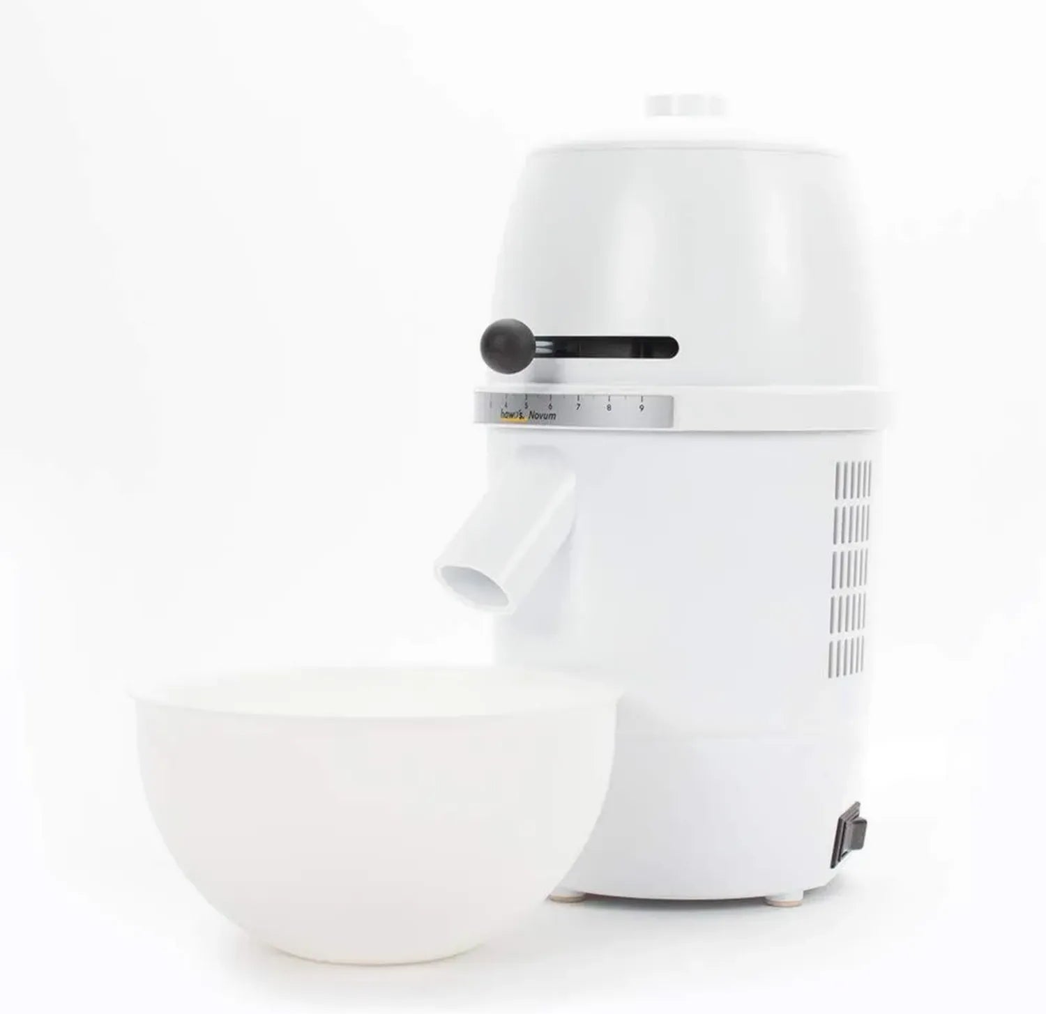 hawos Novum Getreidemühle 360W Weiß - Stilvolles Kunststoffgehäuse